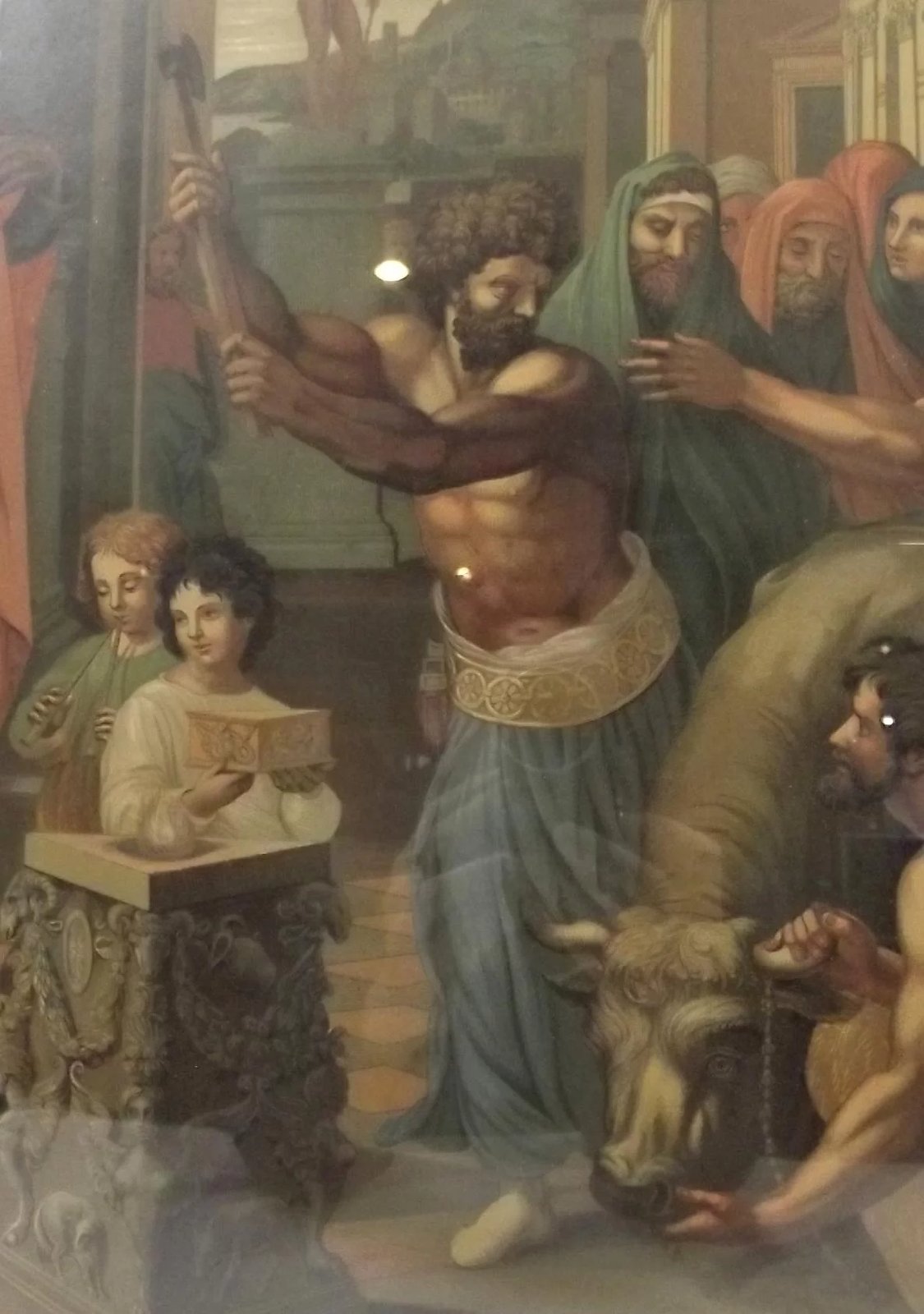Victorian Framed Chromolithographic Print Of Raphaels ‘The Sacrifice at Lystra’ By Zorn & Co. - Image 4