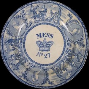 A Victorian Royal Naval Mess Plate Circa 1865 Number 27