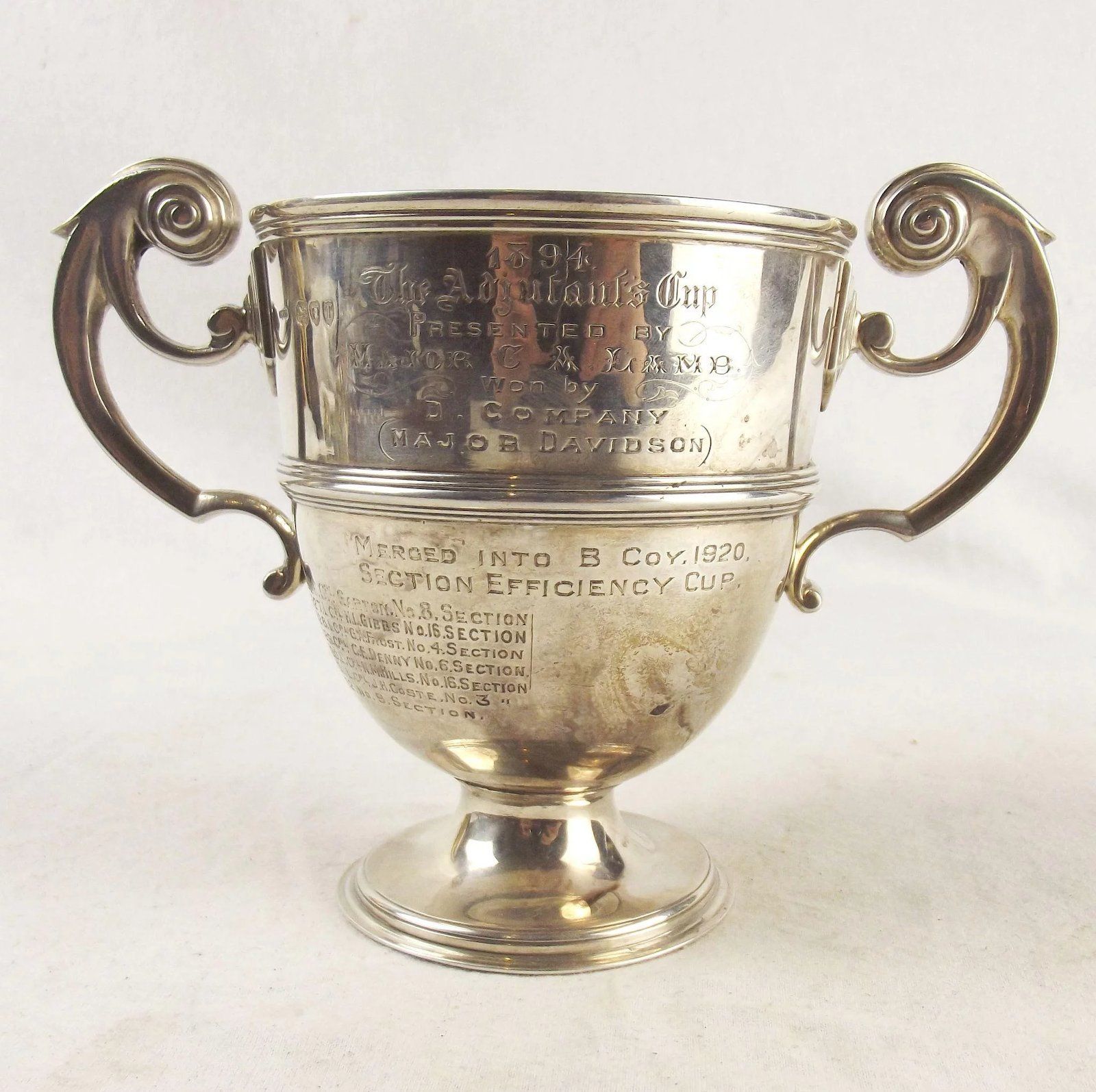 Victorian Silver Military Trophy - Adjutant's Cup