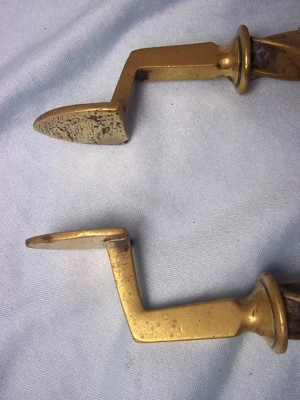 Victorian Three Piece Set of Brass Fire Irons c.1880 - Image 7
