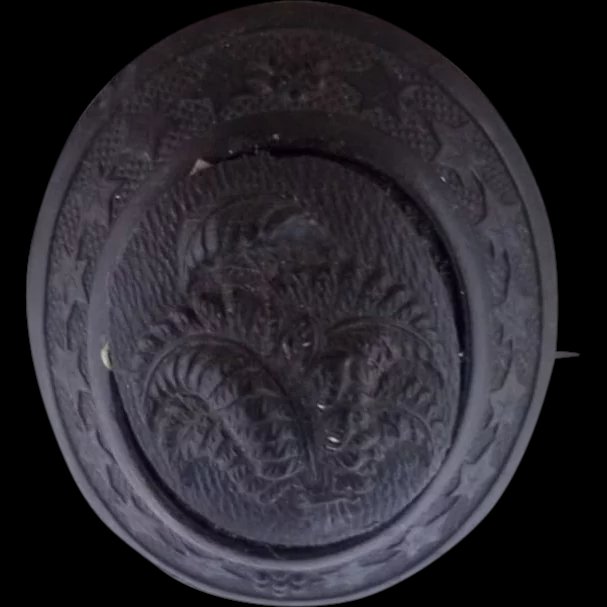 Victorian Whitby Jet Brooch