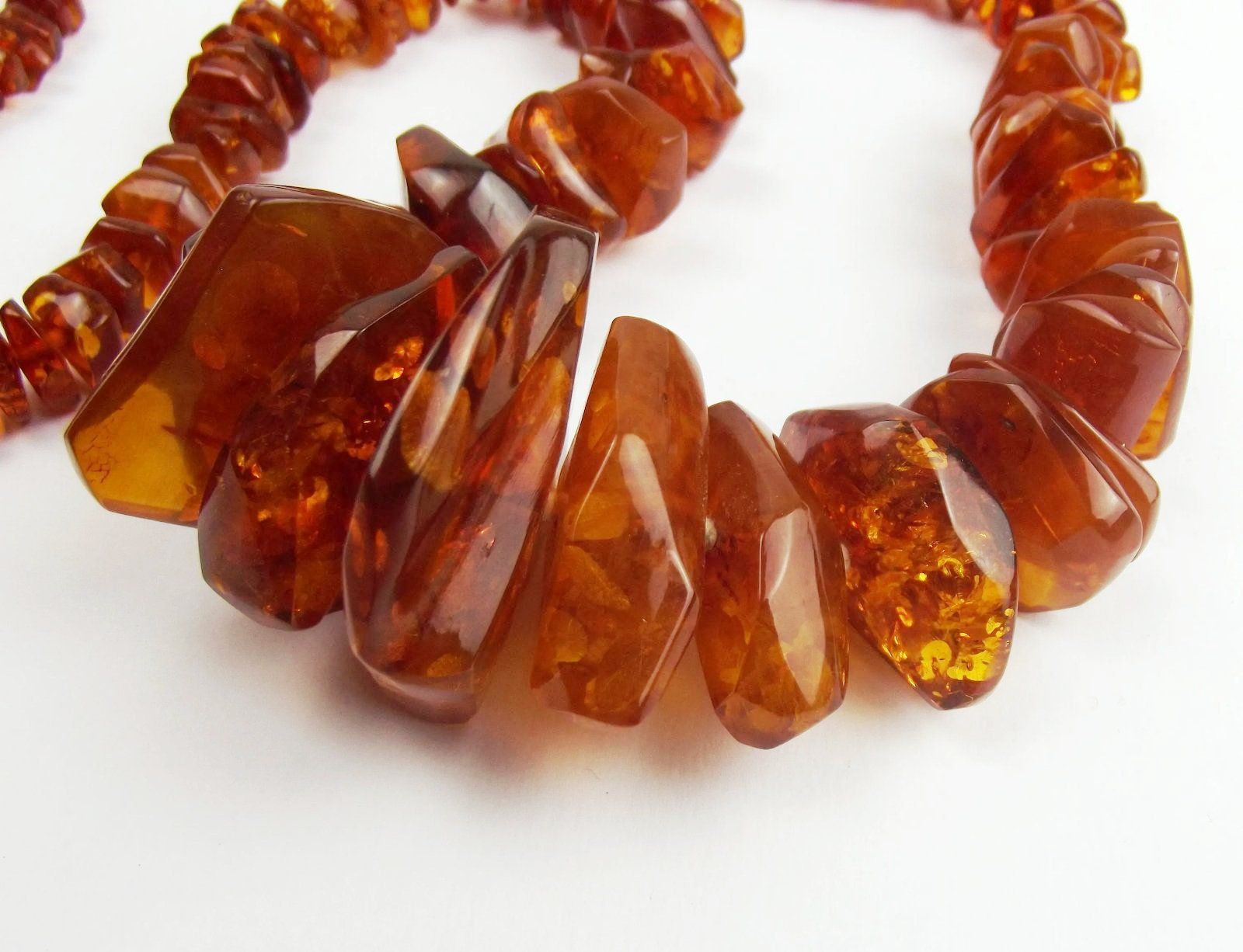 Vintage Amber Beaded Necklace c1920’s - Image 11