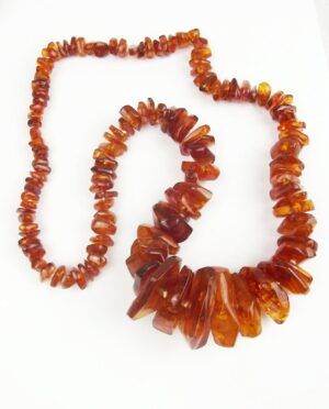 Vintage Amber Beaded Necklace c1920’s