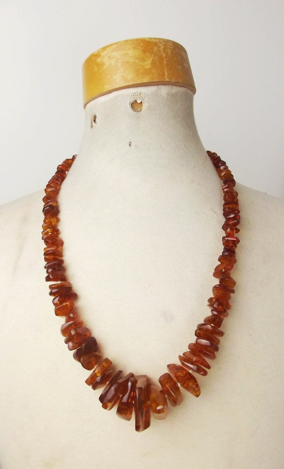 Vintage Amber Beaded Necklace c1920’s - Image 2
