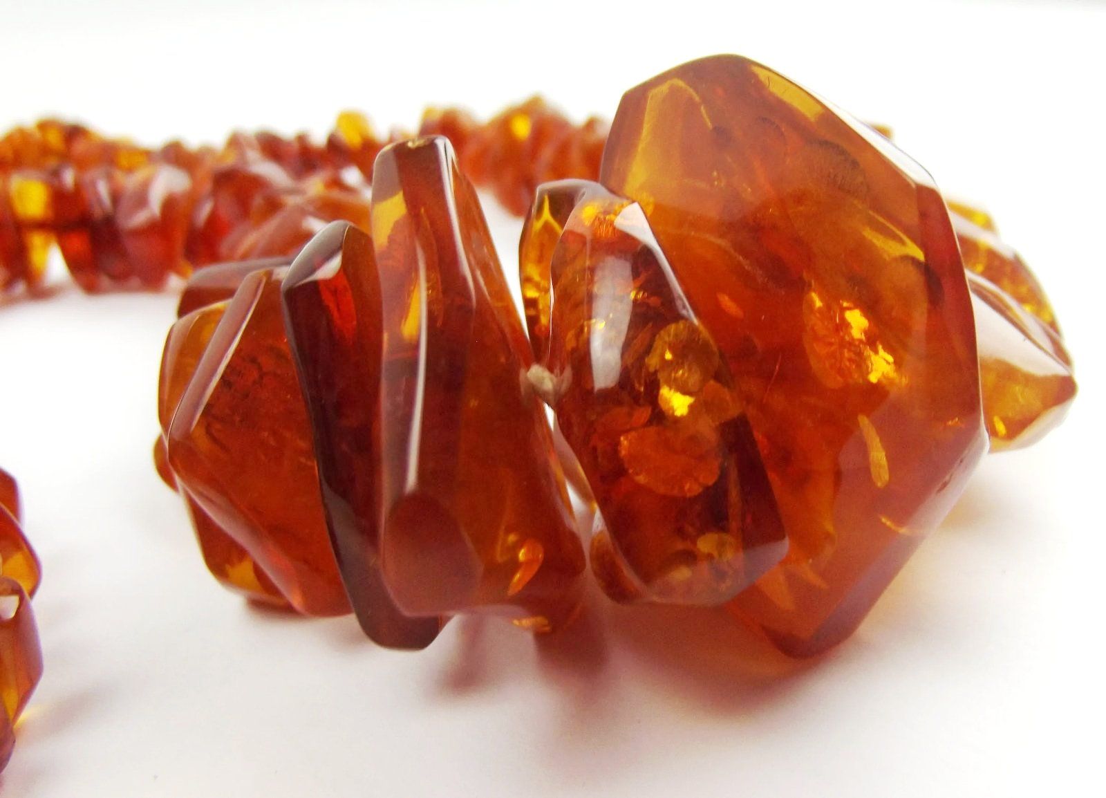 Vintage Amber Beaded Necklace c1920’s - Image 4