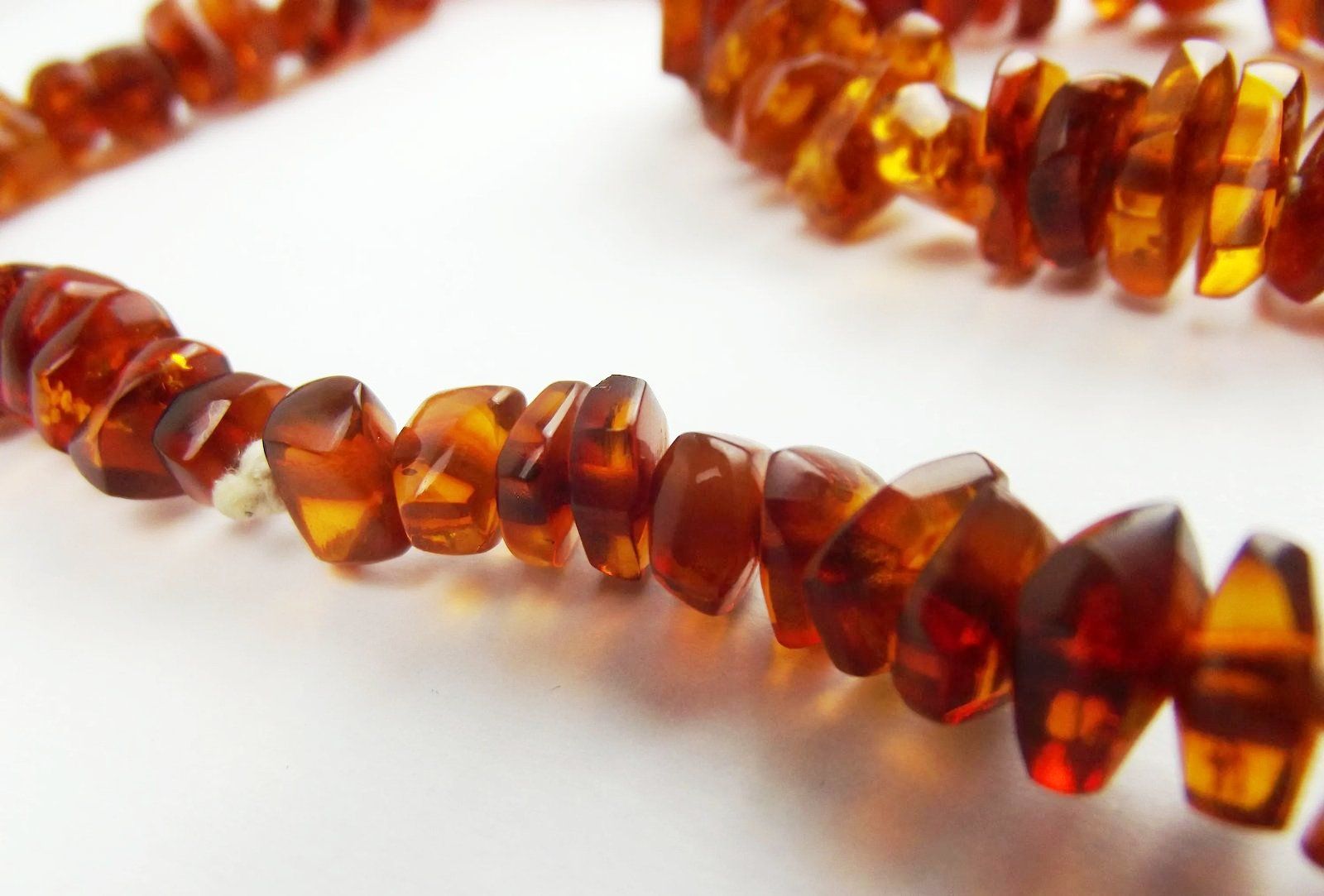 Vintage Amber Beaded Necklace c1920’s - Image 5