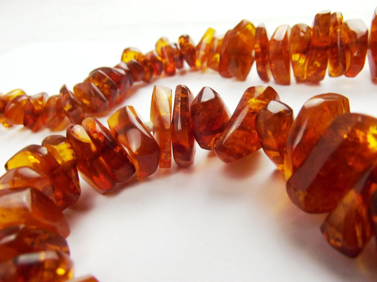 Vintage Amber Beaded Necklace c1920’s - Image 6