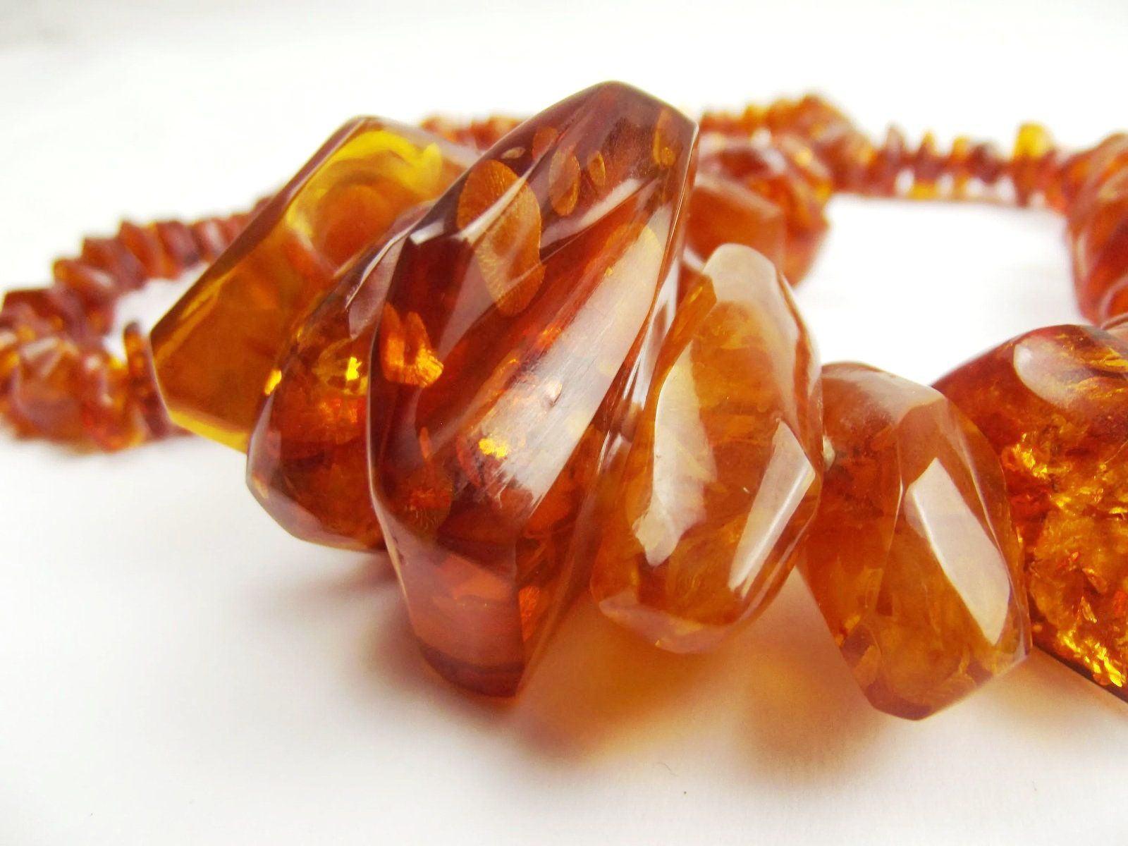Vintage Amber Beaded Necklace c1920’s - Image 8