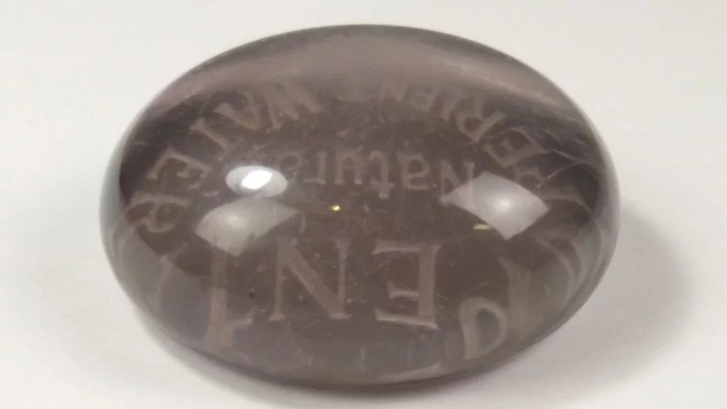 Vintage Edwardian Adenta Water Glass Advertising Paperweight - Image 6