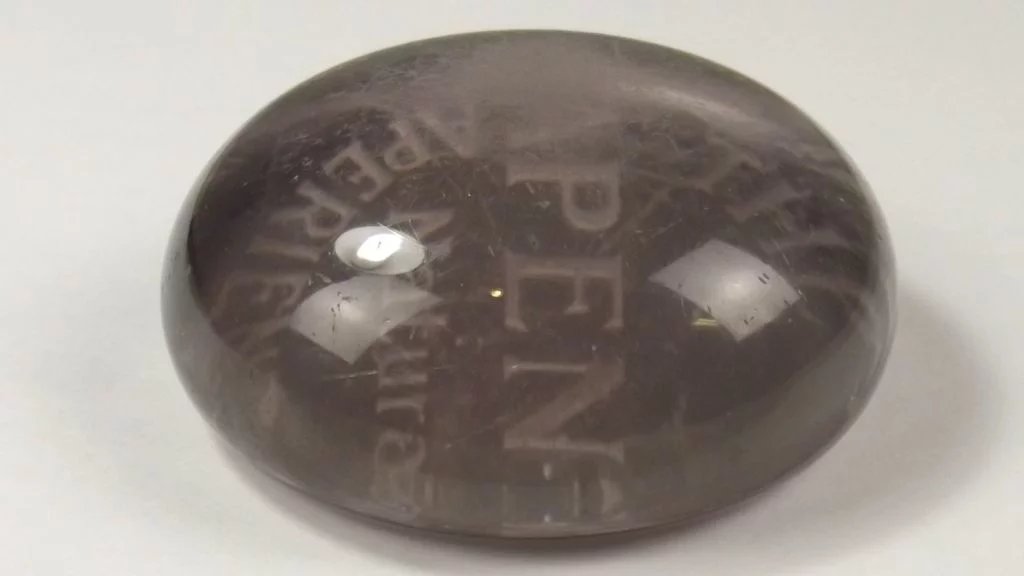 Vintage Edwardian Adenta Water Glass Advertising Paperweight - Image 7