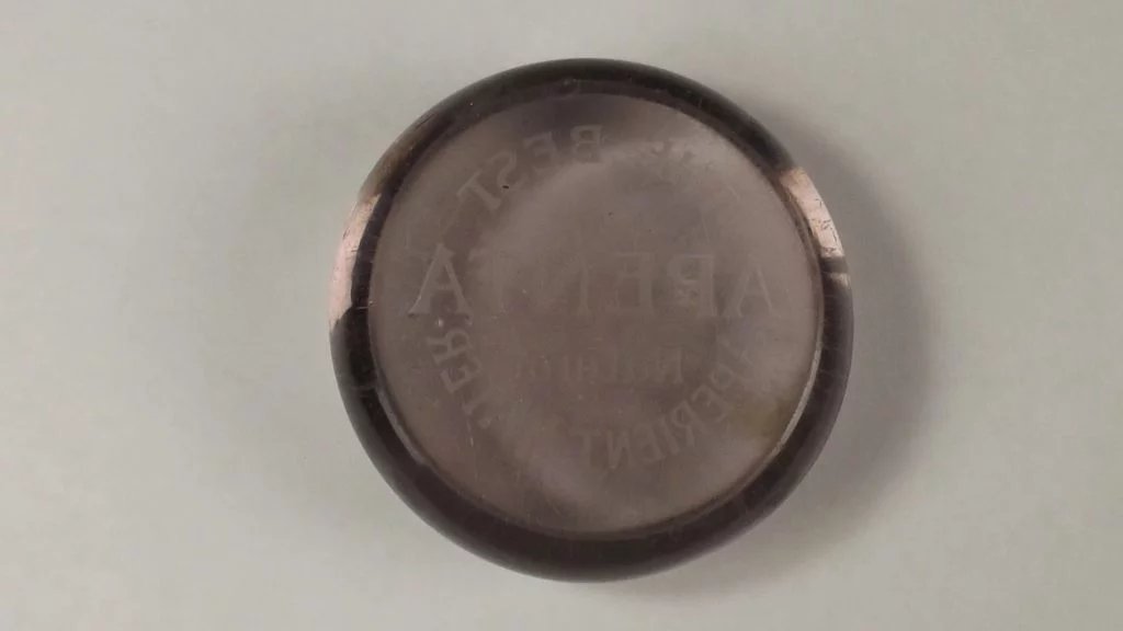 Vintage Edwardian Adenta Water Glass Advertising Paperweight - Image 8