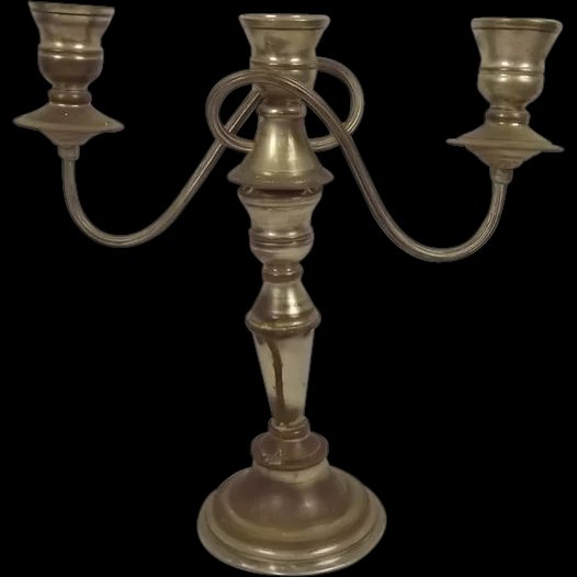 Vintage Silver Plated Copper Candelabra