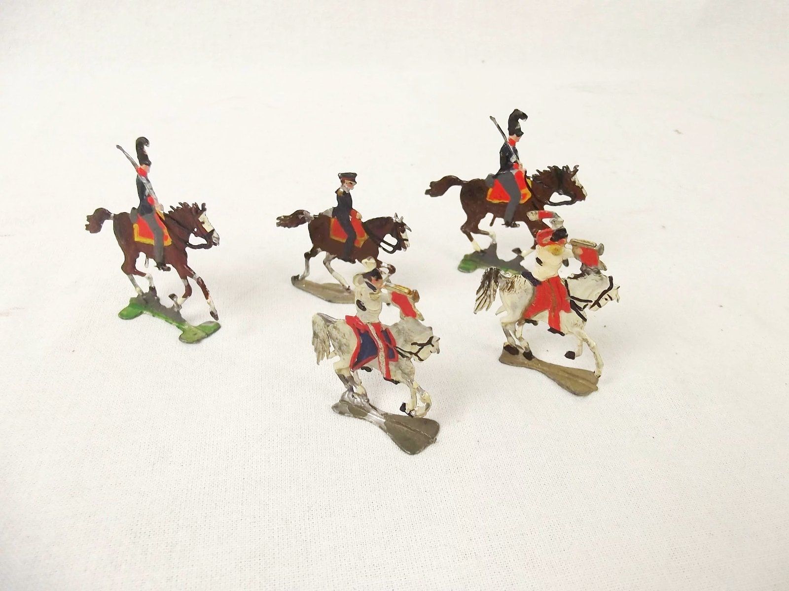 Vintage Tin Flat "Battle of Vittoria", Tinplate 72 Piece Soldiers - Image 6