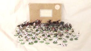 Vintage Tin Flats "Battle Of Austerlitz" 1815, 62 Pieces