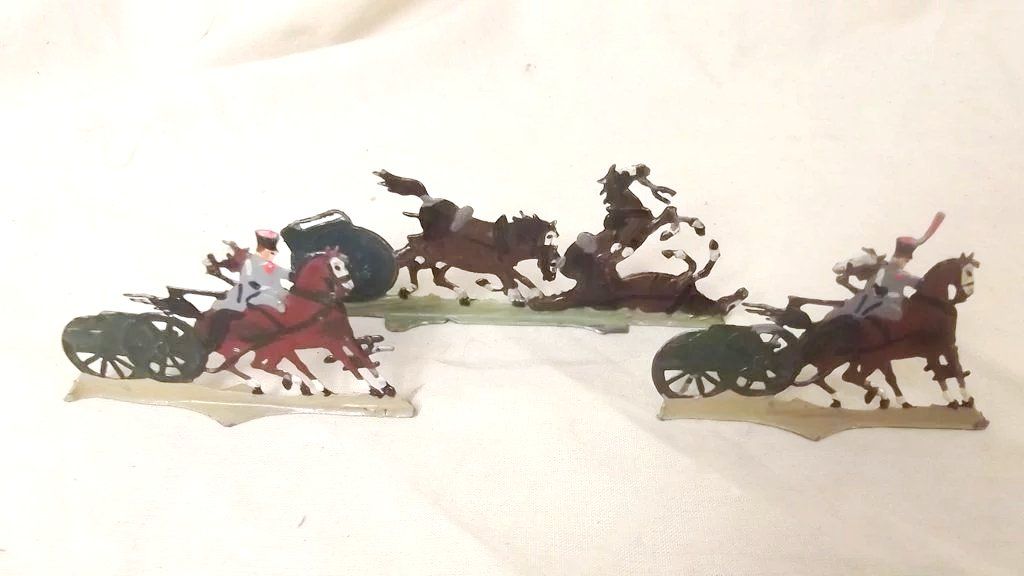Vintage Tin Flats "Battle Of Austerlitz" 1815, 62 Pieces - Image 2