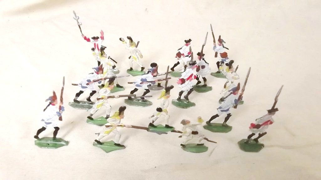 Vintage Tin Flats "Battle Of Austerlitz" 1815, 62 Pieces - Image 3