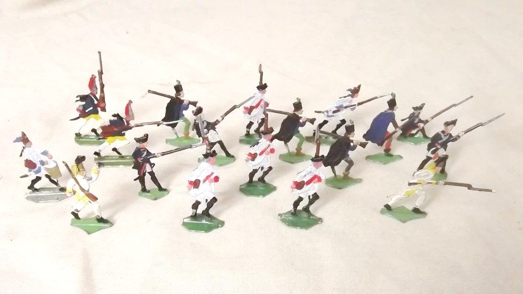 Vintage Tin Flats "Battle Of Austerlitz" 1815, 62 Pieces - Image 5