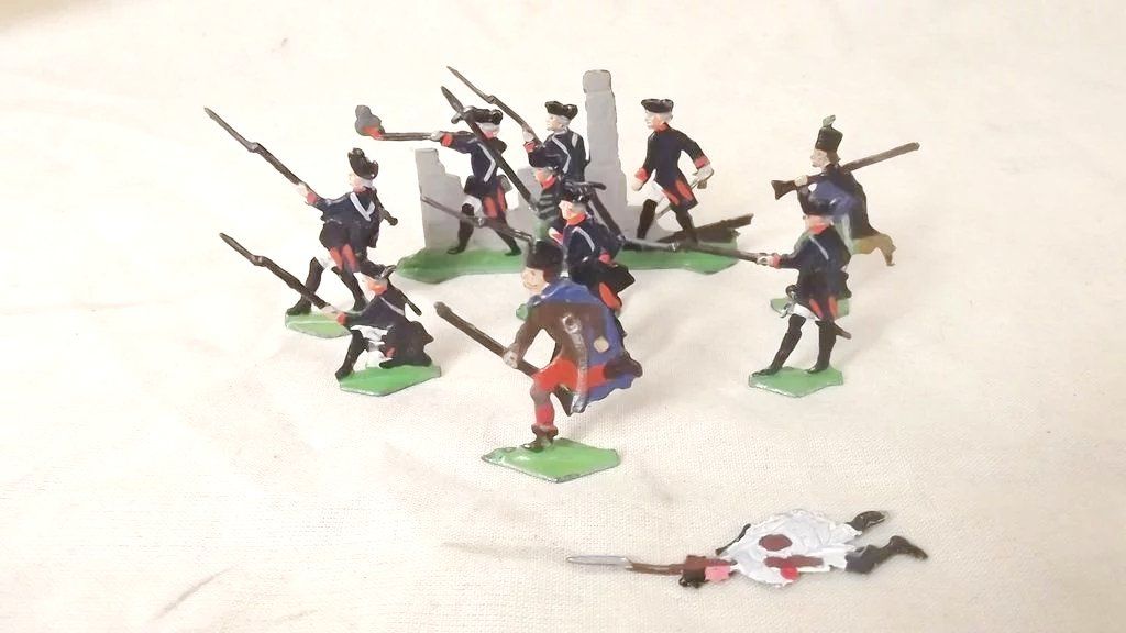 Vintage Tin Flats "Battle Of Austerlitz" 1815, 62 Pieces - Image 6