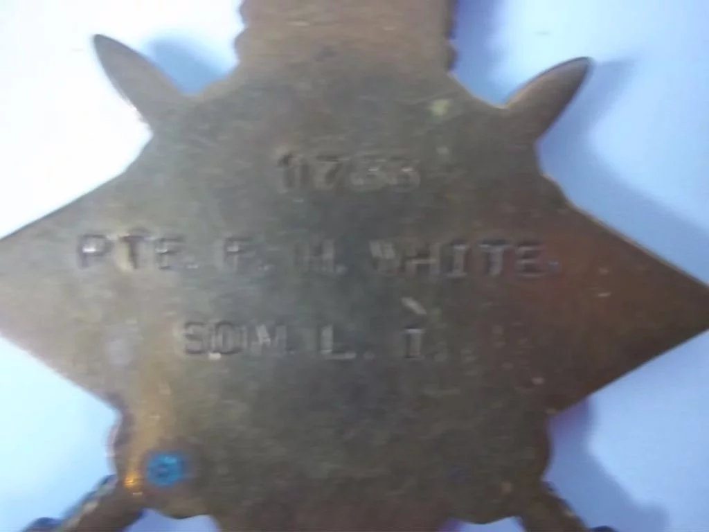 WW1 1914/15 Medal Trio Awarded to PTE.F.H White Somerset Light Infantry - Image 4