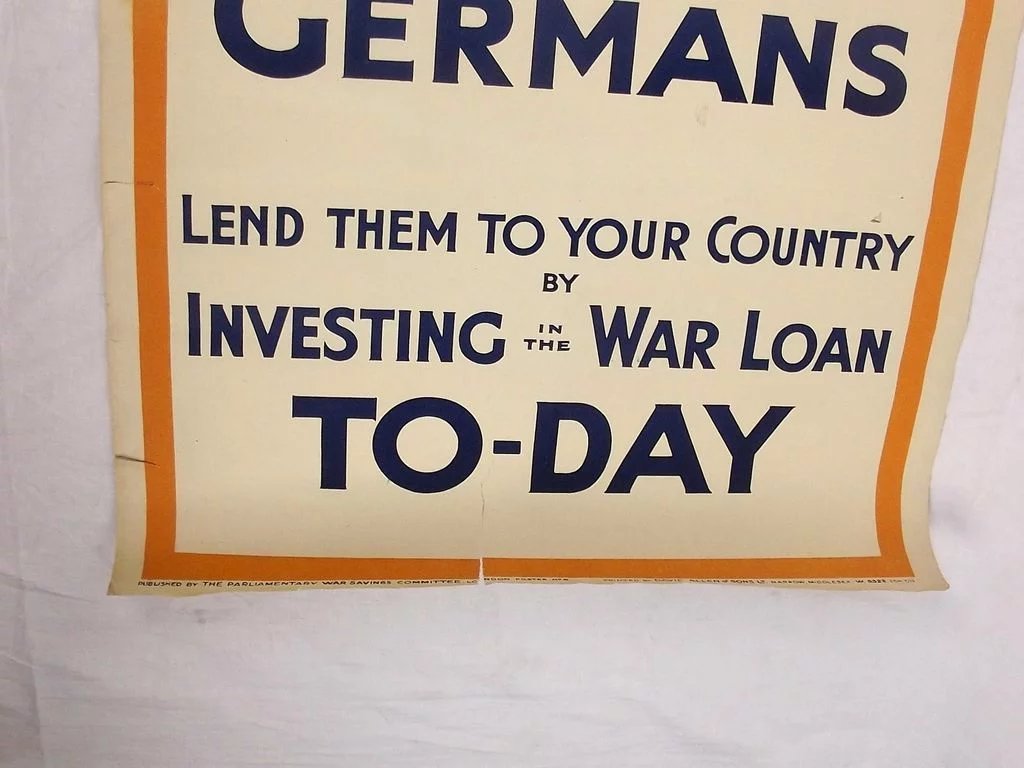 WW1 (1915) War Savings Committee Propaganda Poster - Image 6