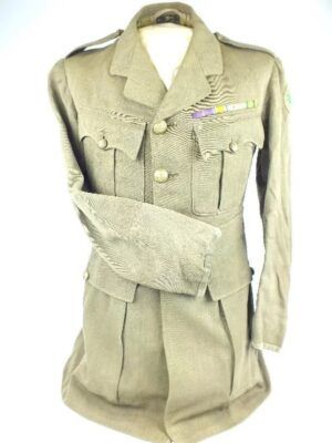 WW1 British 55th Division Royal Army Service Corps Officer's Cuff Rank Tunic