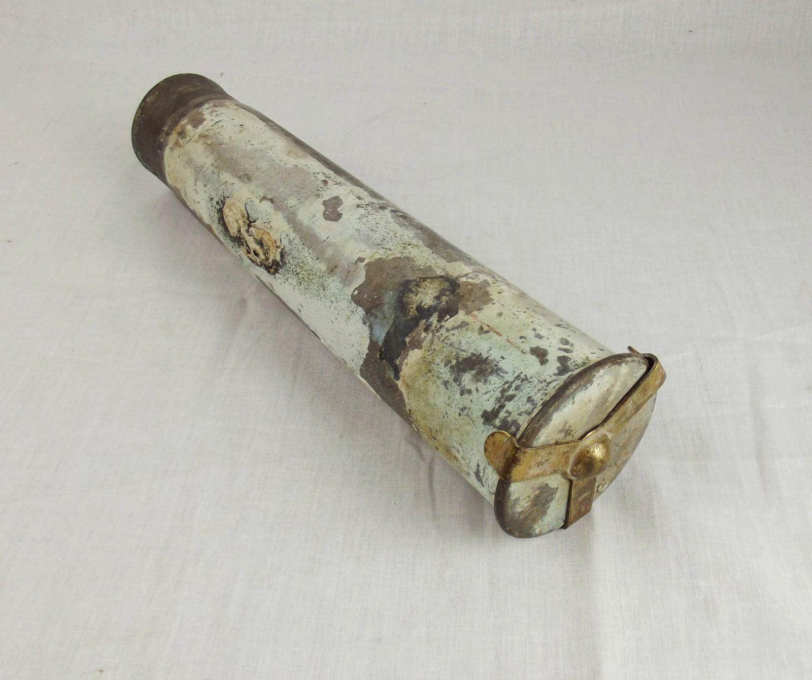WW1 British Battlefield Relic Tank Shell Case With Rare Primer Cover #1
