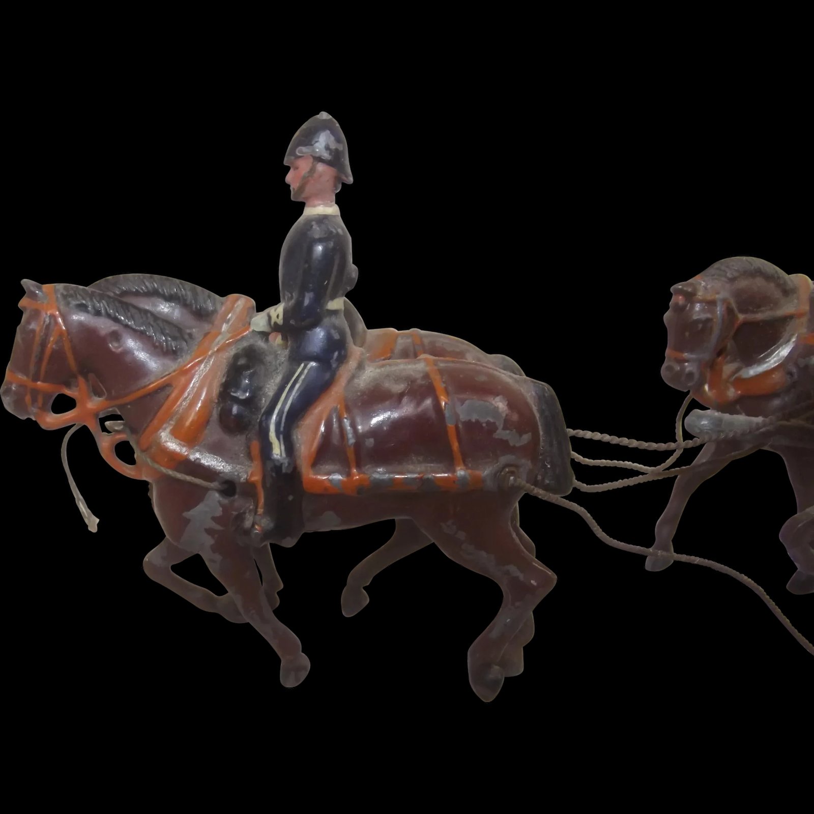 WW1 British Lead Hospital Cart Toy Soldier Set