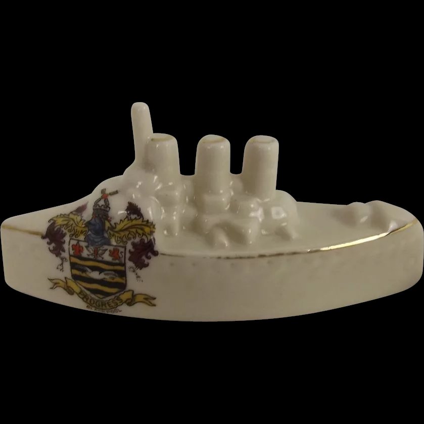 WW1 Carlton Crested China Destroyer – Blackpool