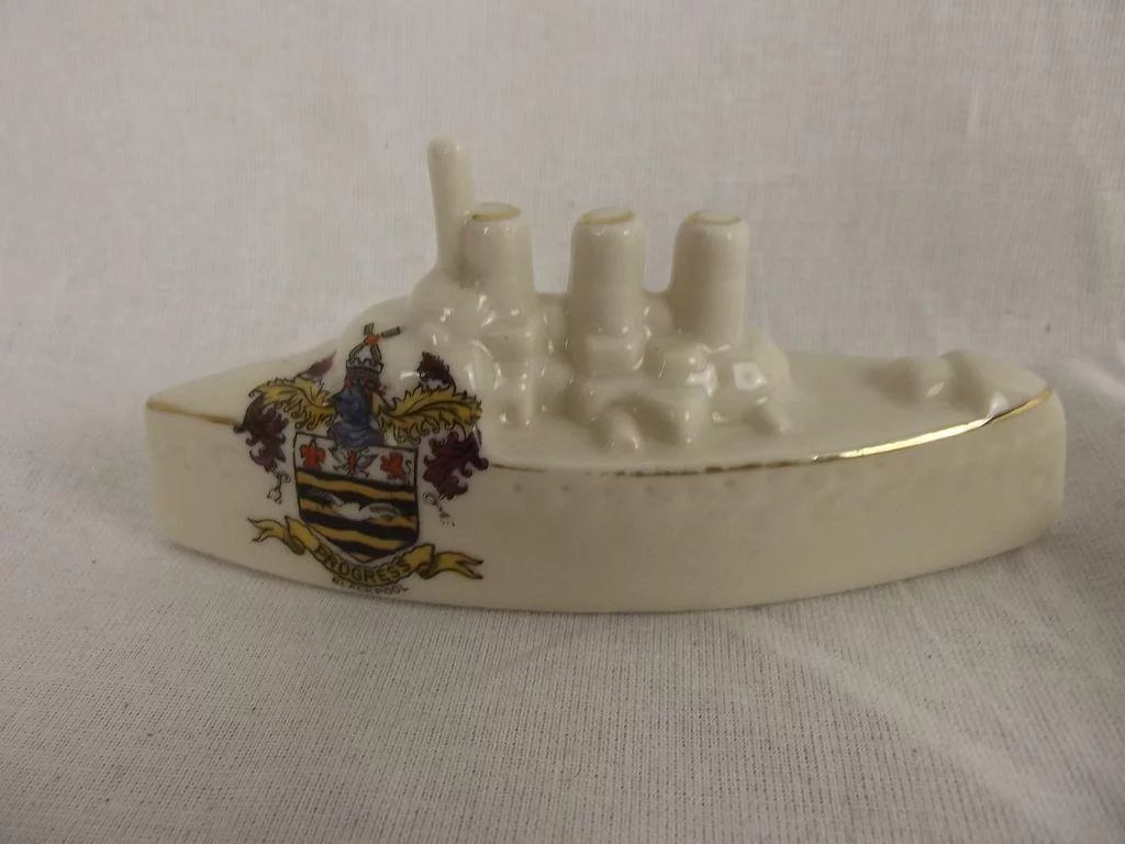 WW1 Carlton Crested China Destroyer – Blackpool - Image 2