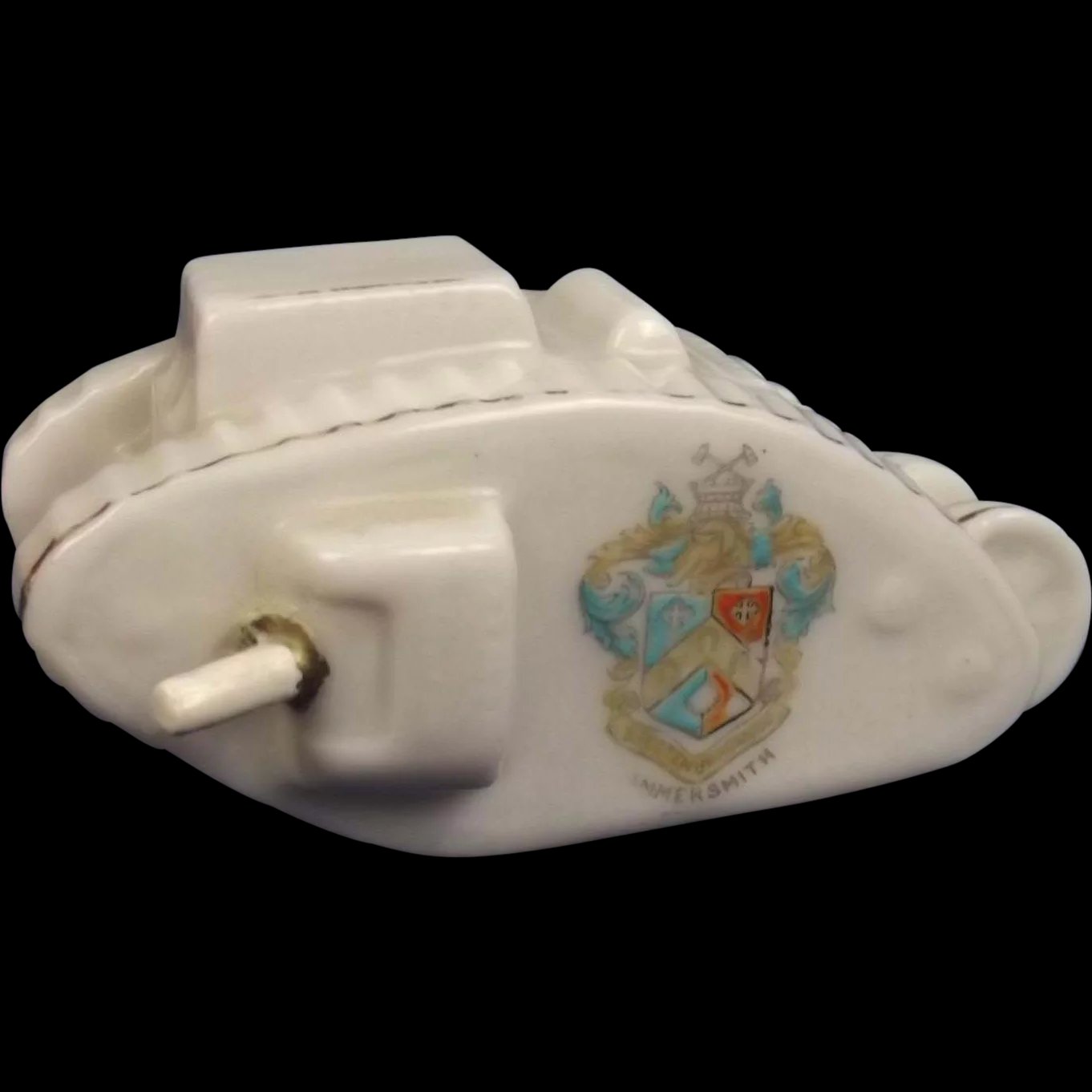 WW1 Crested China Model Of A British Tank - Hammersmith