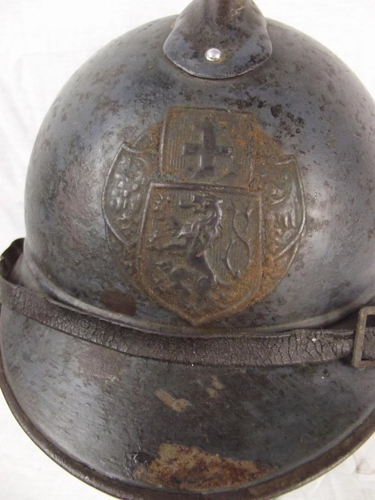 Rare WW1 Czech Legion Adrian Helmet - Image 4