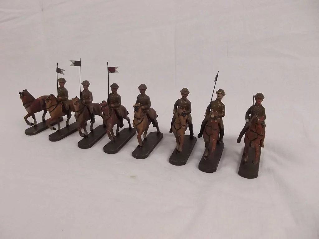 WW1 Elastolin British Cavalry Set Of 15 Pieces - Image 10
