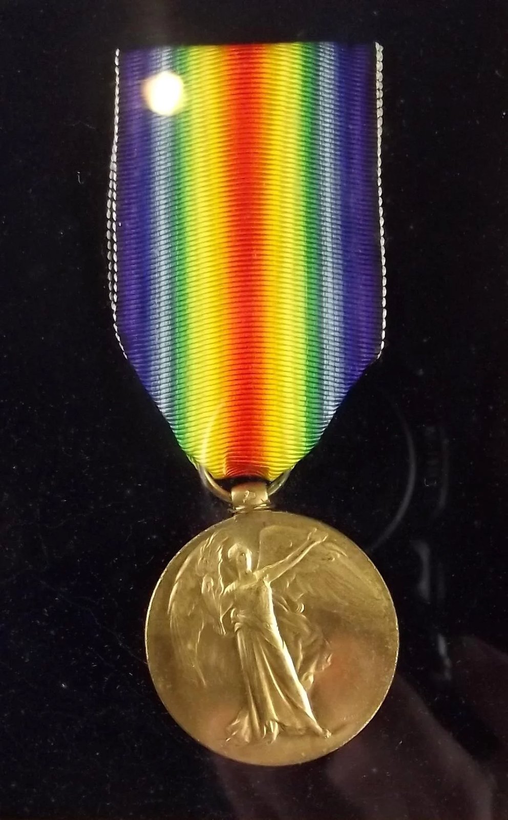 WW1 Framed Medal Pair - HMS Canada - A. Benson A.B.R.N. - Image 5