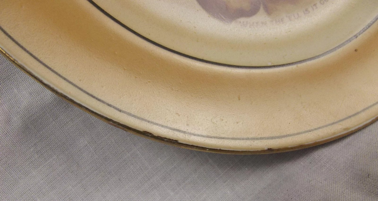 WW1 Grimwades Bruce Bairnsfather Old Bill Plate - Image 5