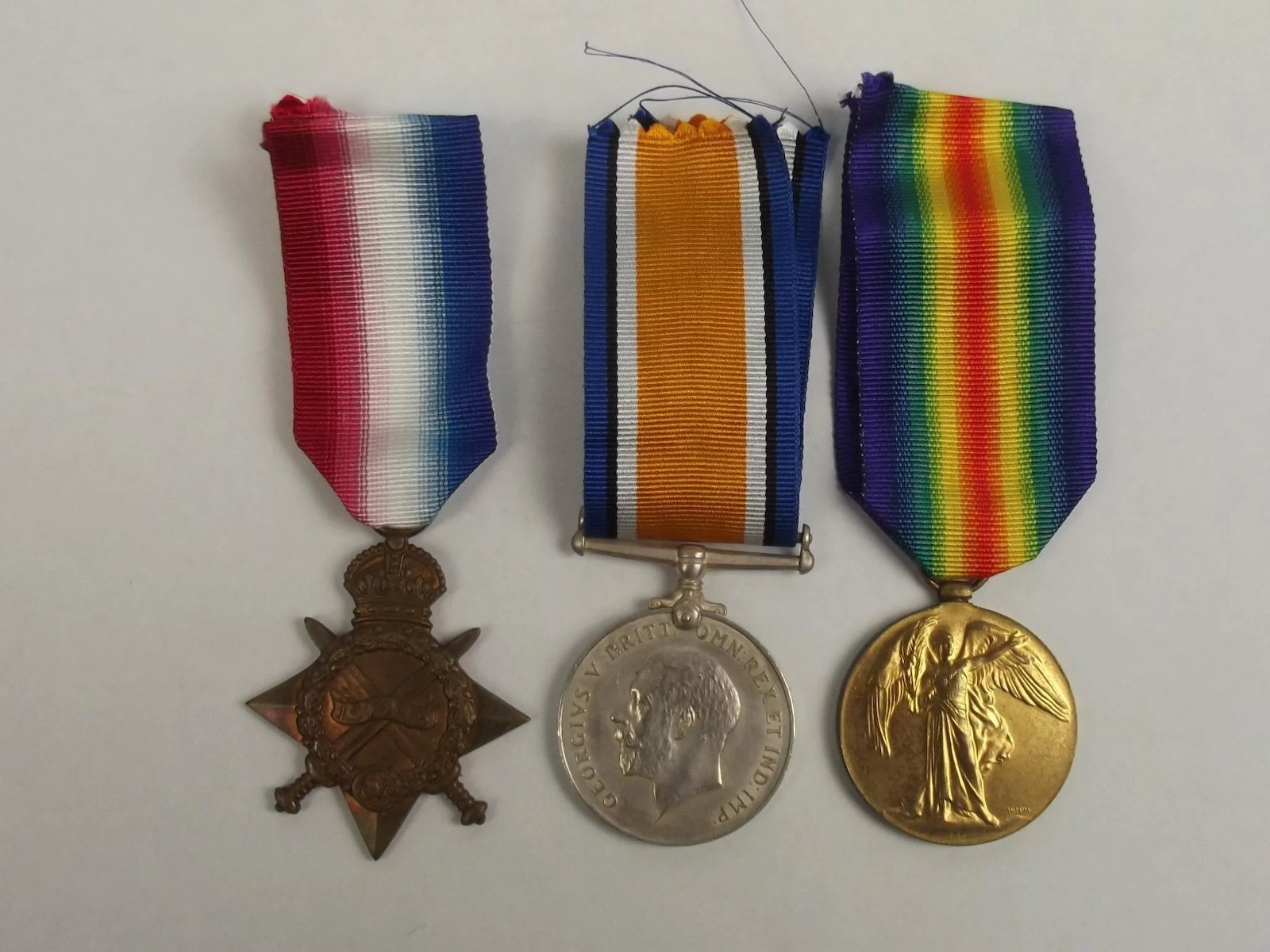 WW1 Medal 1914/15 Trio Awarded To Royal Navy Stoker H.Brown - Image 2