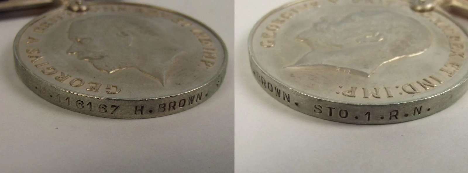 WW1 Medal 1914/15 Trio Awarded To Royal Navy Stoker H.Brown - Image 7