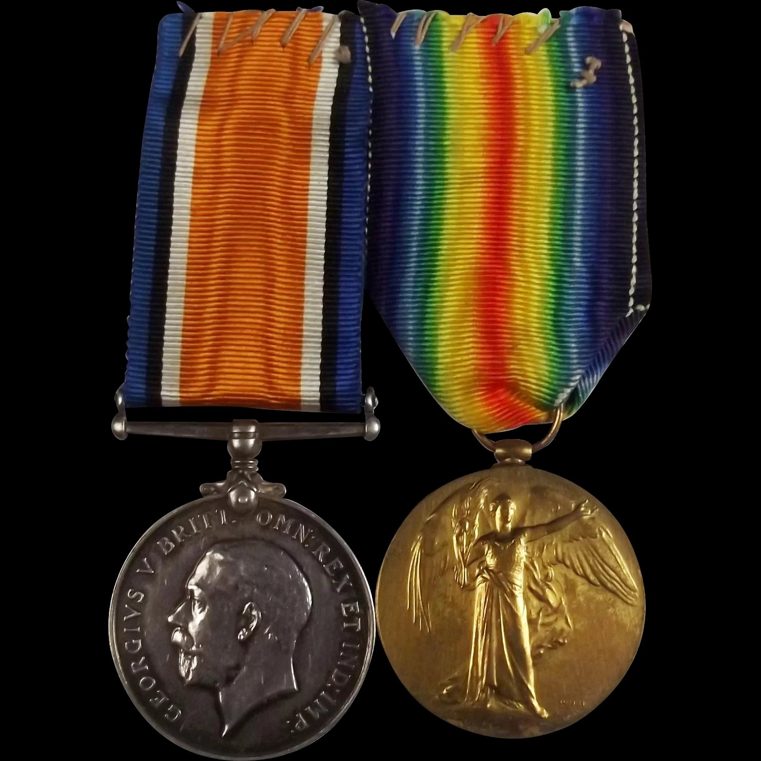 WW1 Medal Pair 231516 E.T. Walcroft R.A.F.