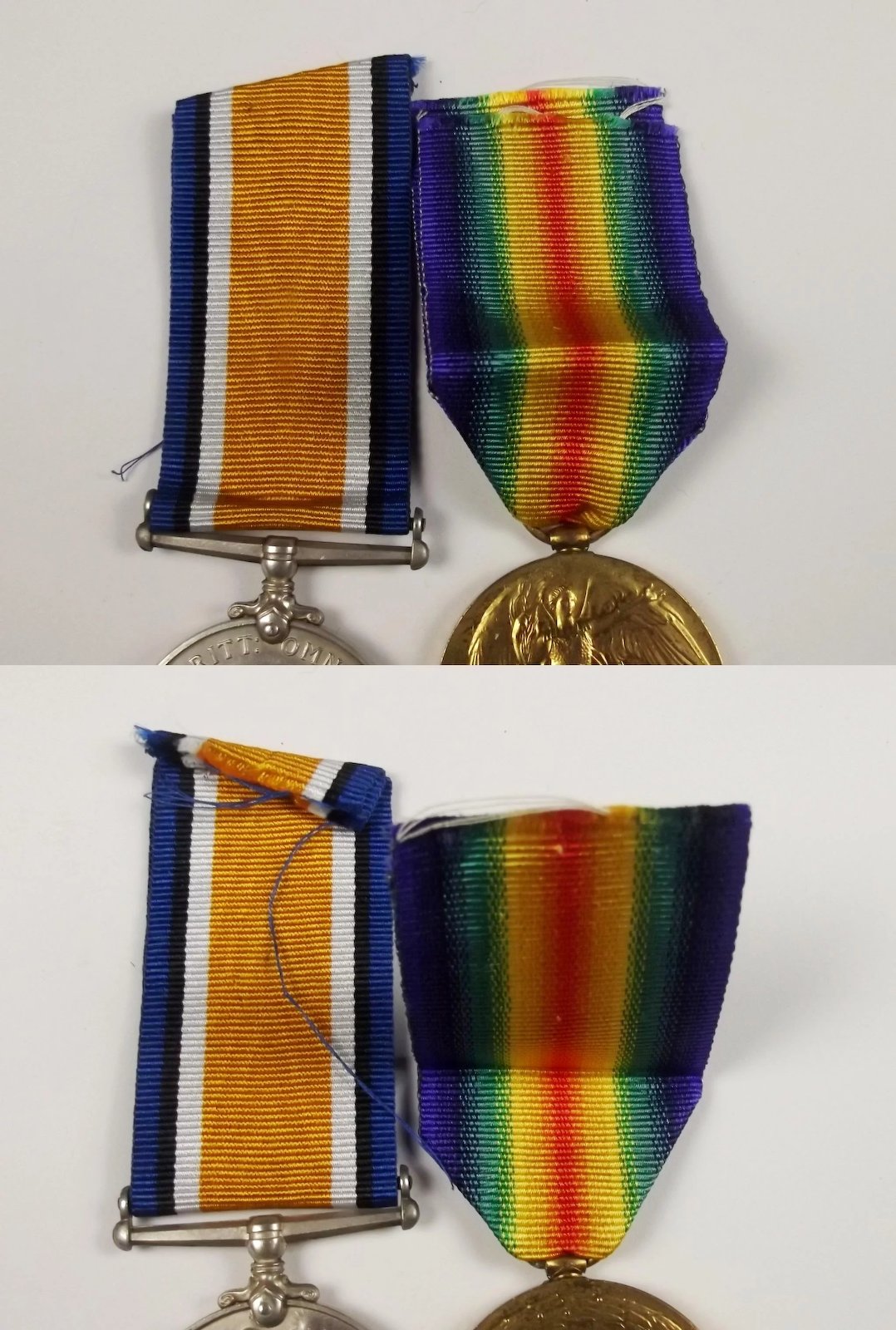 WW1 Medal Pair 293825 Pte. Reginald Pay Middlesex Regiment - Image 10