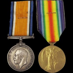 WW1 Medal Pair Awarded To 208601 Gnr J.A. Yeomans RA