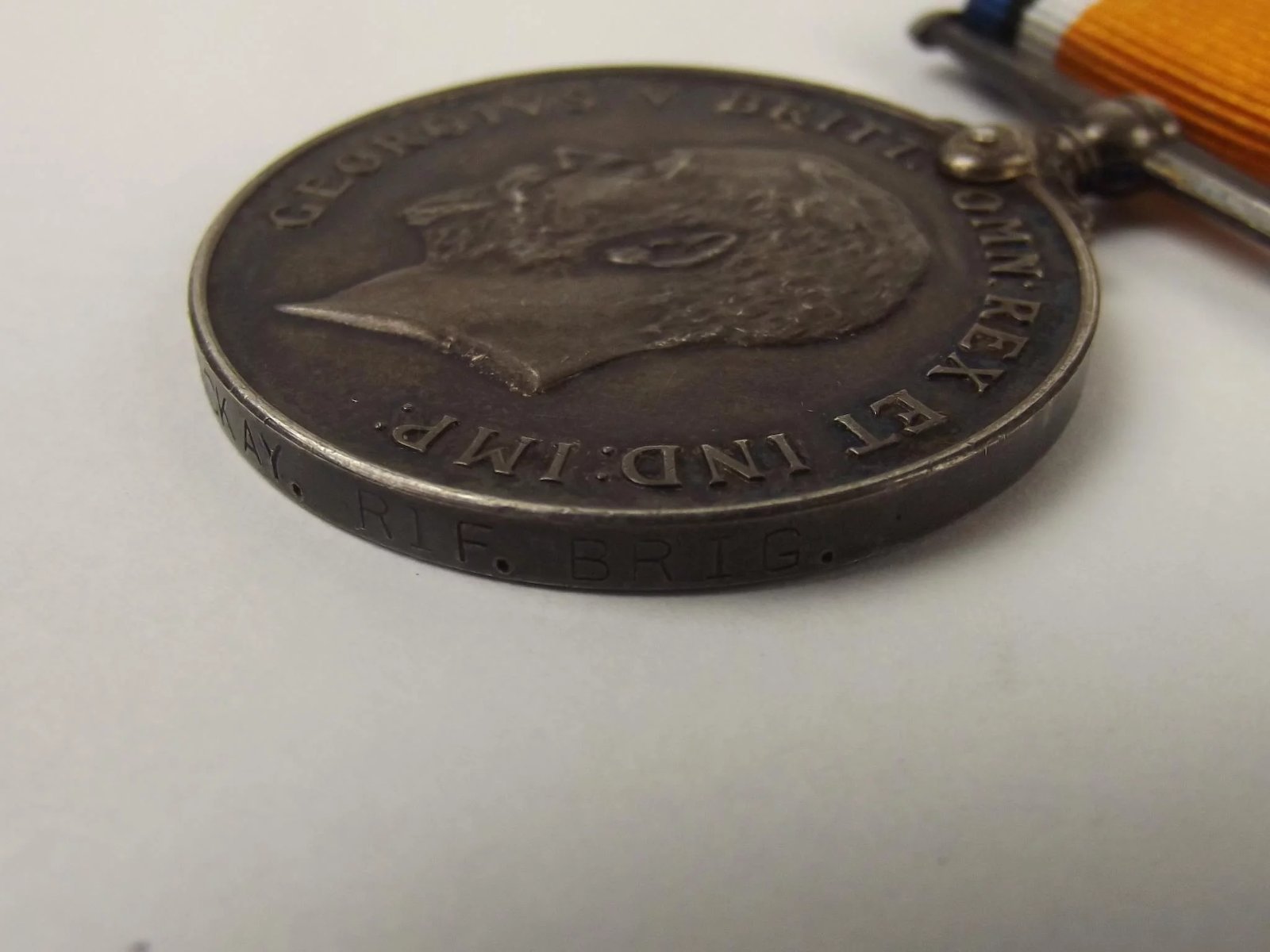 WW1 Medal Pair Awarded To 44919 Pte G.H. Mackay – Rifle Brigade - Image 8