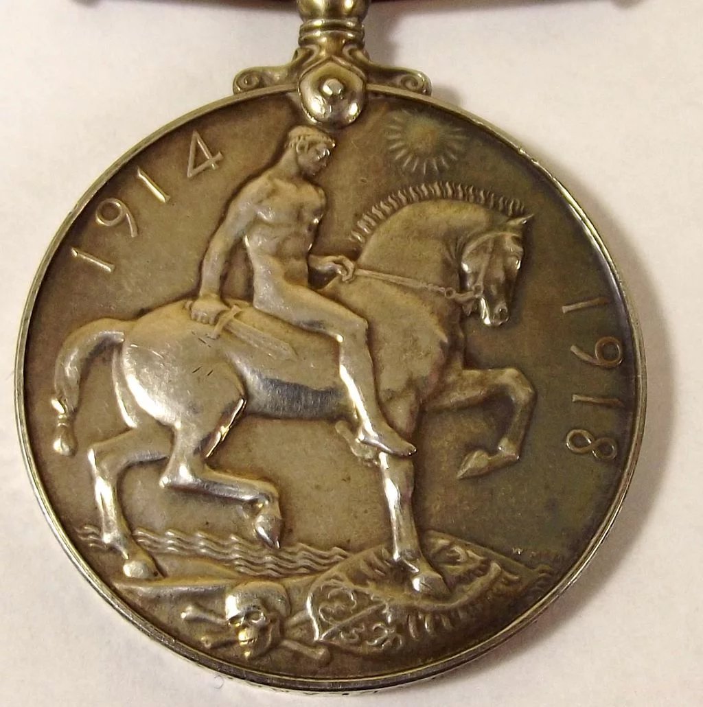WW1 Medal Pair Pte. G.E. Clarke Royal Berkshire Regiment - Image 3