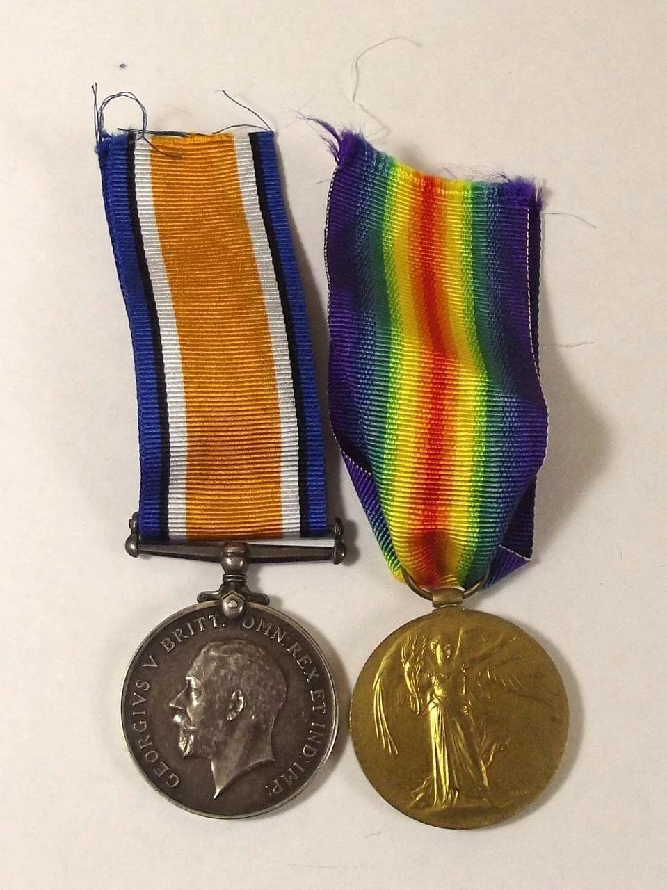 WW1 Medal Pair Pte. J. Adams Devon Regiment