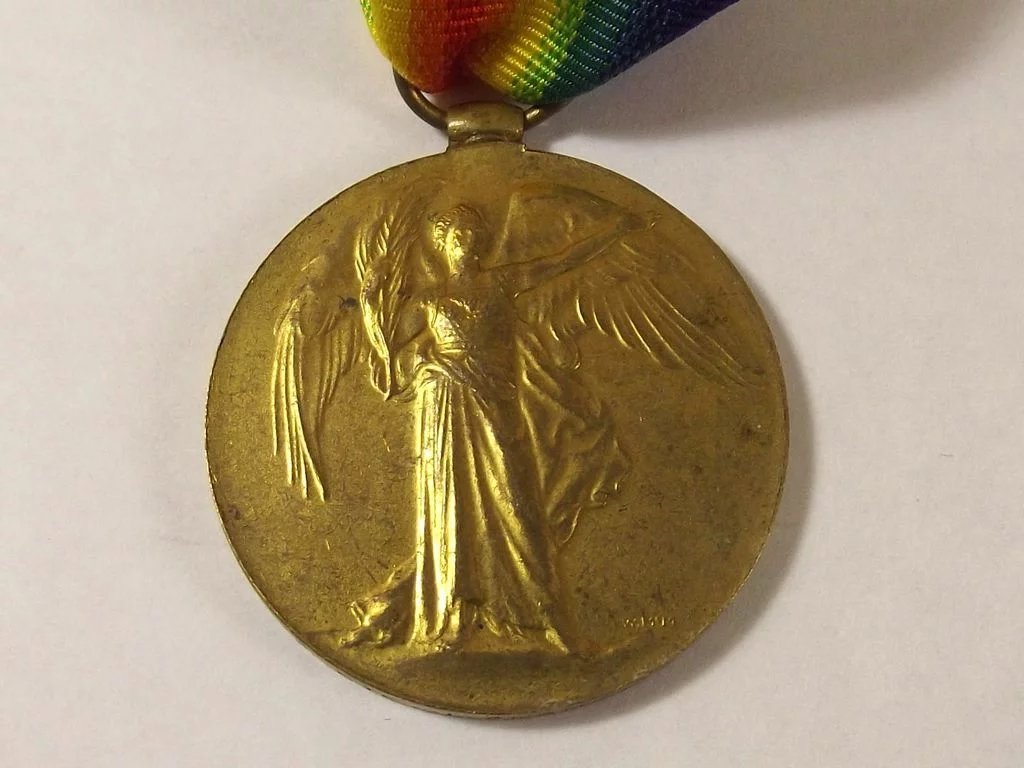 WW1 Medal Pair Pte. J. Adams Devon Regiment - Image 6