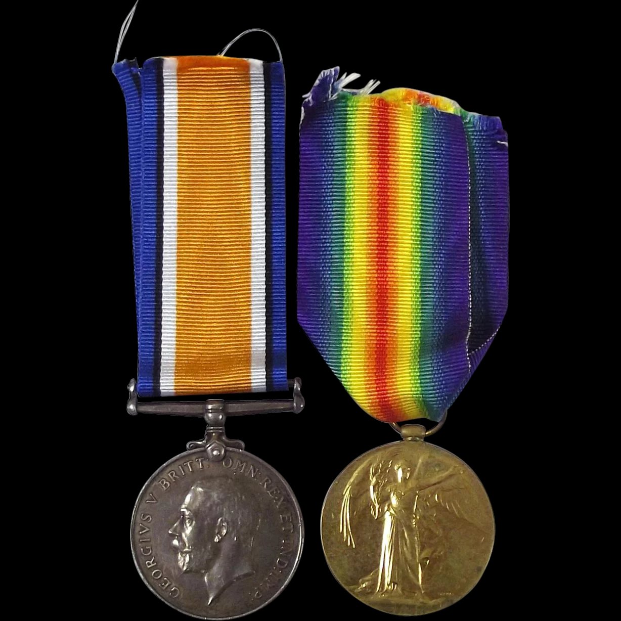 WW1 Medal Pair Pte. S. Ball East Lancashire Regiment