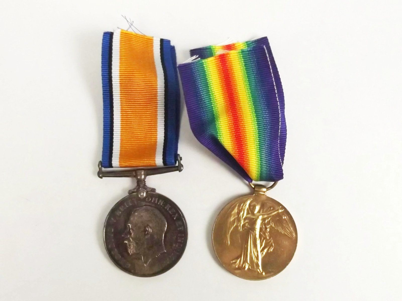 WW1 Medal Pair Royal Naval Volunteer Reserve J.W.C. Higgs