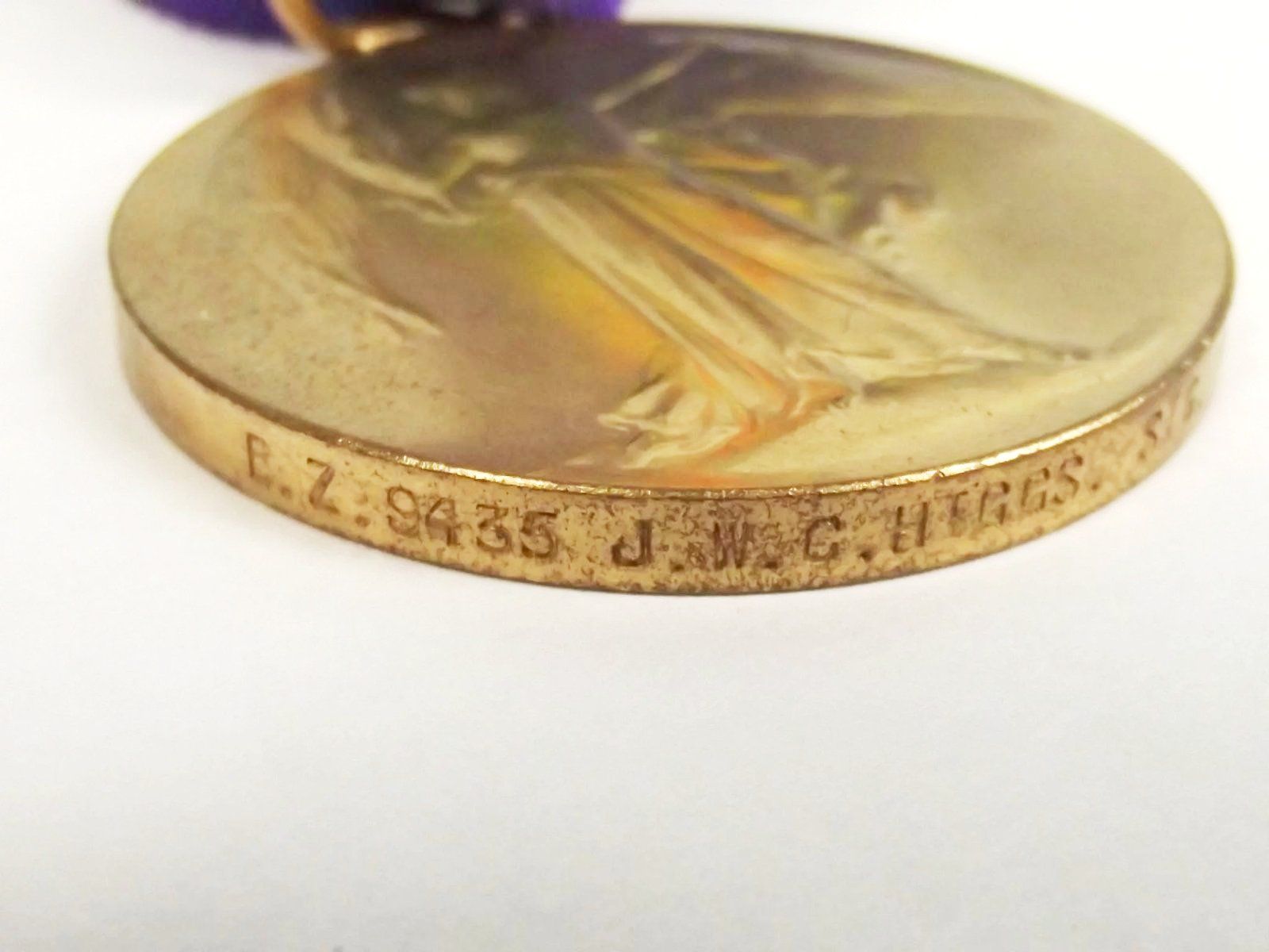 WW1 Medal Pair Royal Naval Volunteer Reserve J.W.C. Higgs - Image 8