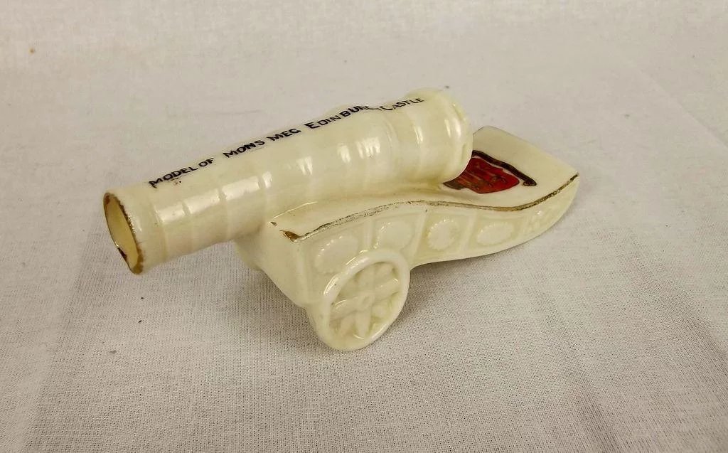 WW1 Rita Crested China Model Of Mons Meg Cannon – Edinburgh Castle - Image 2