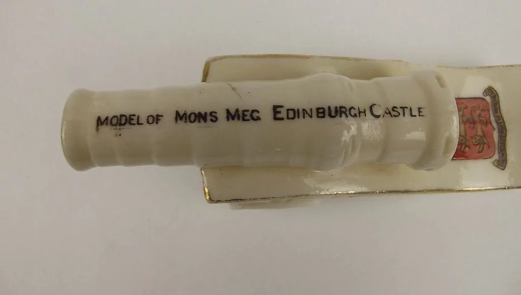 WW1 Rita Crested China Model Of Mons Meg Cannon – Edinburgh Castle - Image 5