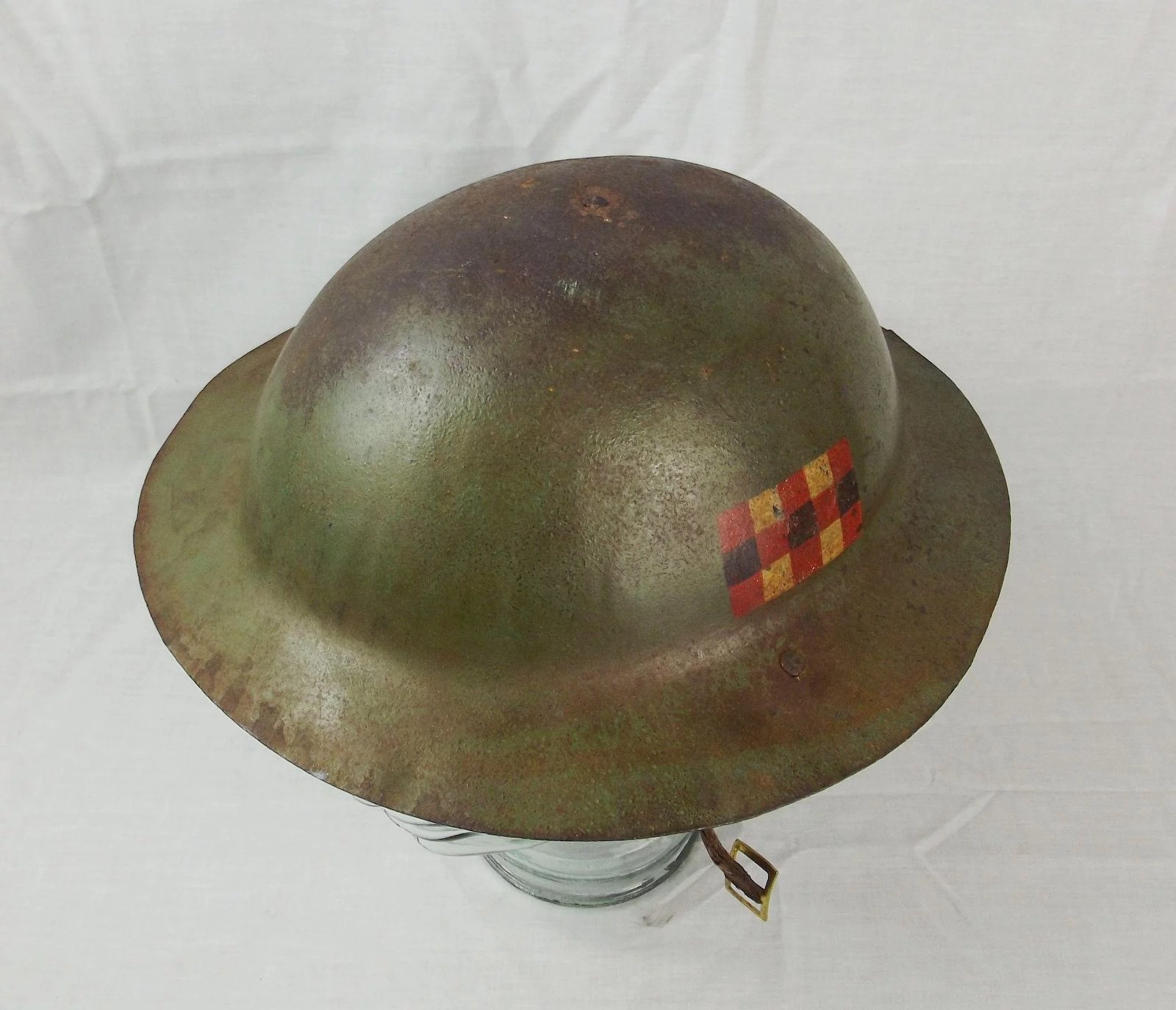 WW1 Scottish Home Guard Brodie Helmet - Image 3