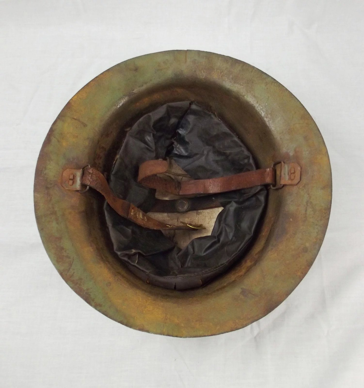 WW1 Scottish Home Guard Brodie Helmet - Image 7